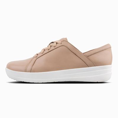 Fitflop F-Sporty II Leather Lace-Up - Sneaker Damen - Beige (EBS501682)